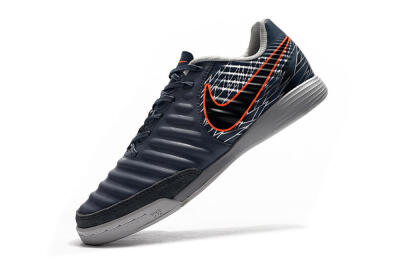 Nike Tiempo Ligera 4 IC Low-Tops Football Shoes - Grey/Red/Black