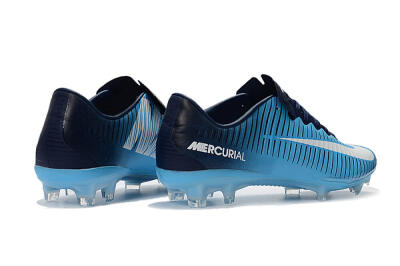 Nike Mercurial Vapor 11 FG Low-Tops Football Boots - Blue/White/Black