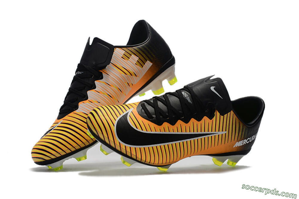 Nike Mercurial Vapor 11 FG Low-Tops Football Boots - Orange/Black/White 6
