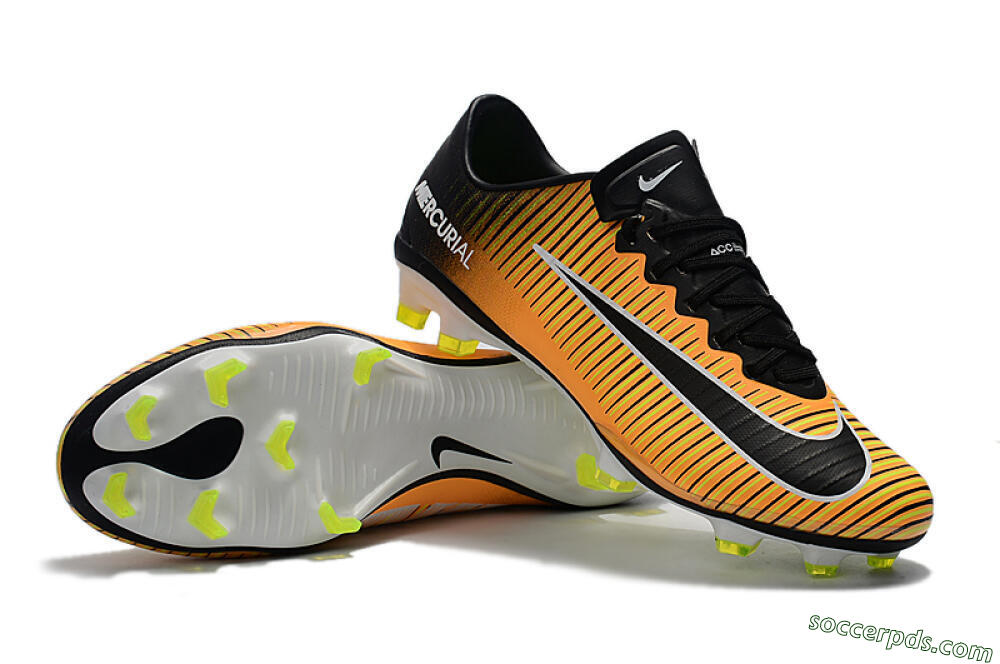 Nike Mercurial Vapor 11 FG Low-Tops Football Boots - Orange/Black/White 4