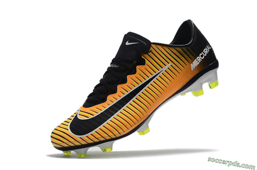 Nike Mercurial Vapor 11 FG Low-Tops Football Boots - Orange/Black/White 8