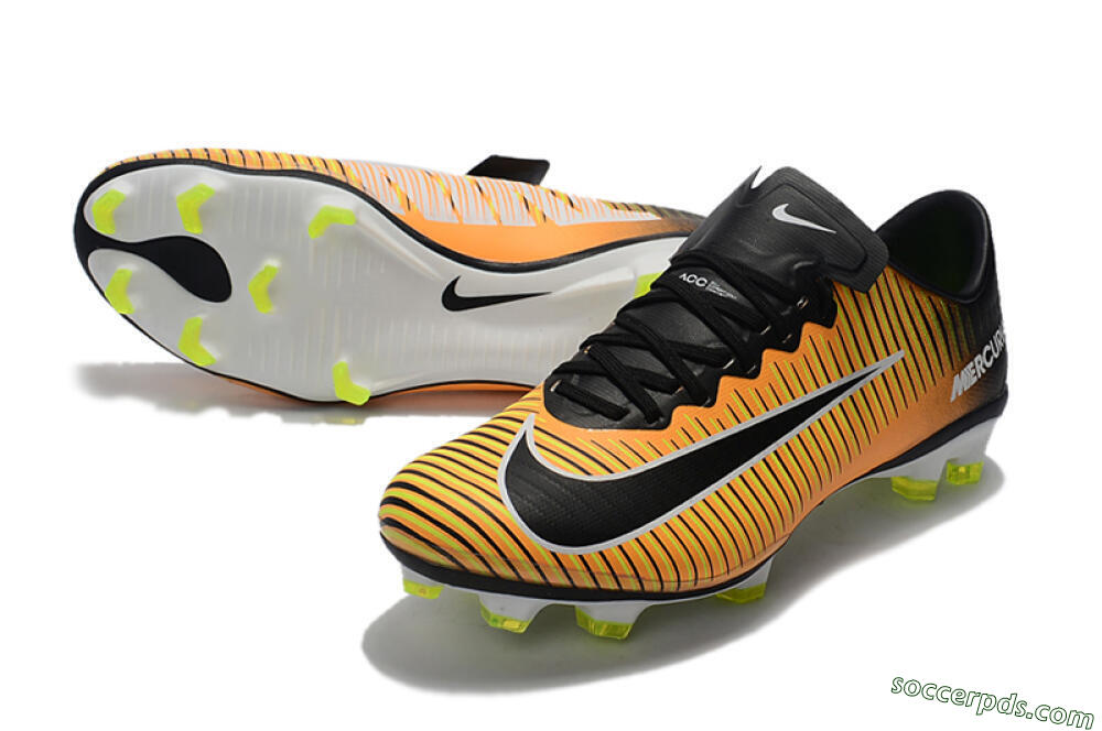 Nike Mercurial Vapor 11 FG Low-Tops Football Boots - Orange/Black/White 3