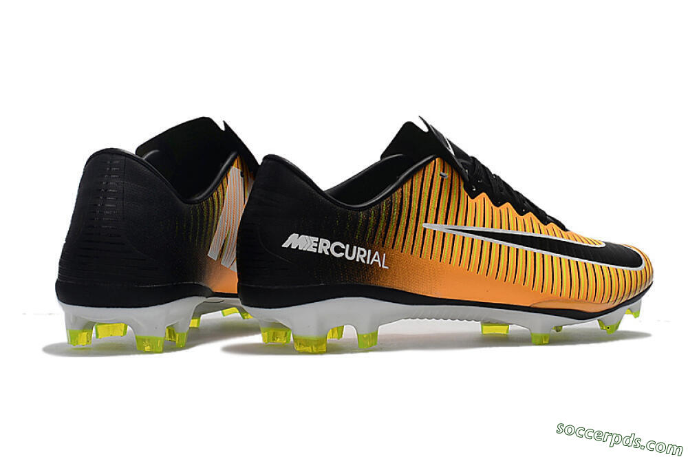 Nike Mercurial Vapor 11 FG Low-Tops Football Boots - Orange/Black/White 9