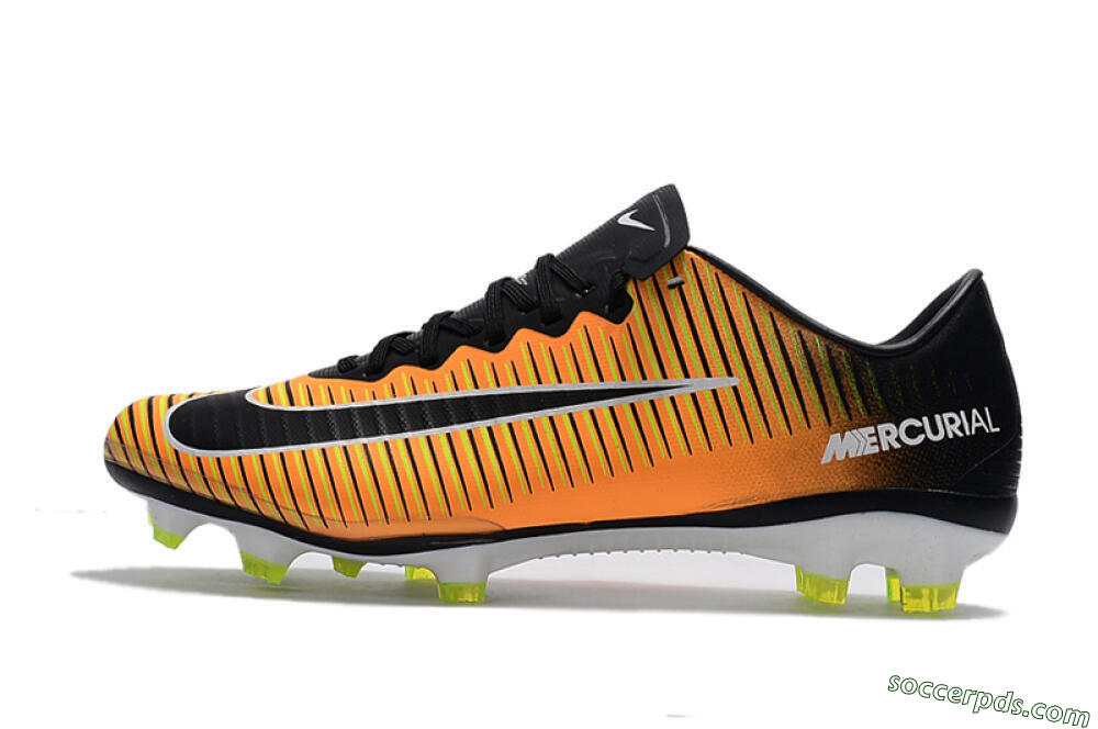Nike Mercurial Vapor 11 FG Low-Tops Football Boots - Orange/Black/White 2