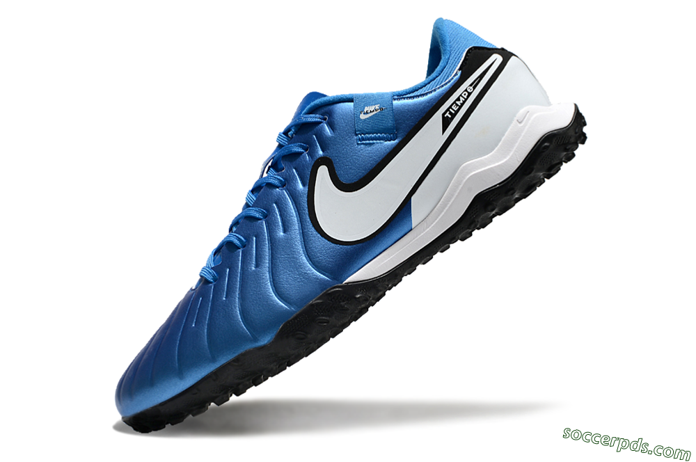 Nike Tiempo Legend 10 Academy TF Low-Tops Football Shoes - Blue/White/Black 5