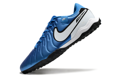 Nike Tiempo Legend 10 Academy TF Low-Tops Football Shoes - Blue/White/Black