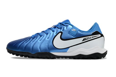 Nike Tiempo Legend 10 Academy TF Low-Tops Football Shoes - Blue/White/Black