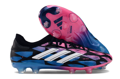 Adidas Copa Pure 2 FG Low-Tops Football Boots - Black/Pink/Blue