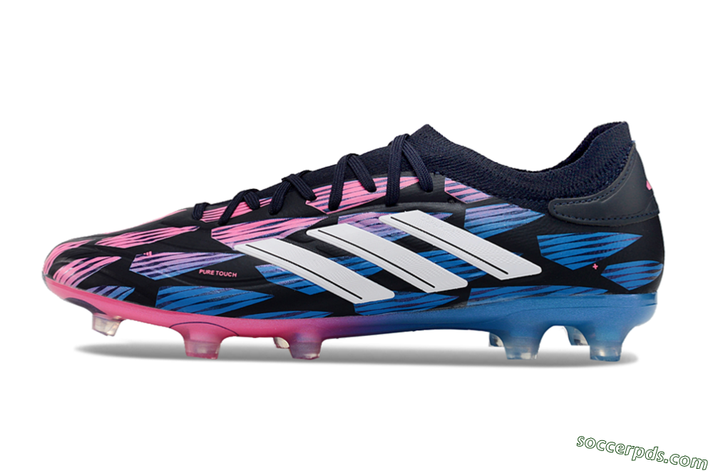 Adidas Copa Pure 2 FG Low-Tops Football Boots - Black/Pink/Blue 2