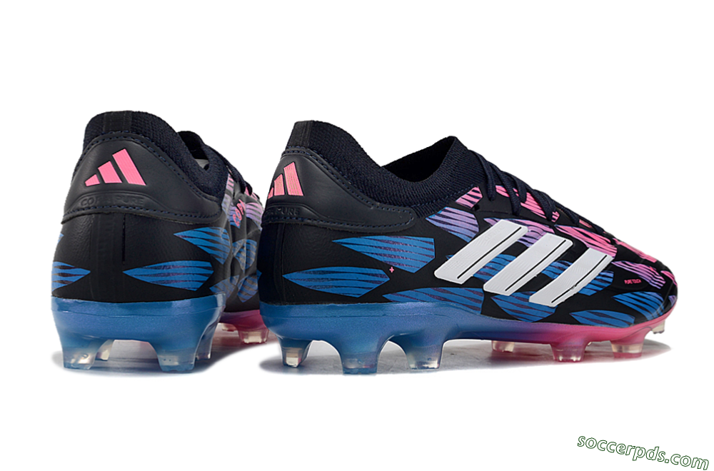 Adidas Copa Pure 2 FG Low-Tops Football Boots - Black/Pink/Blue 6