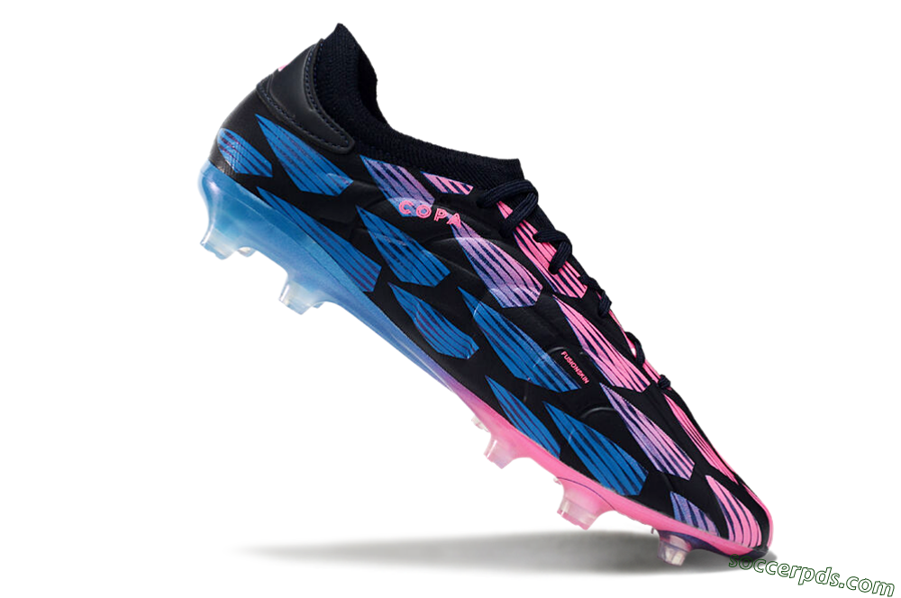 Adidas Copa Pure 2 FG Low-Tops Football Boots - Black/Pink/Blue 4