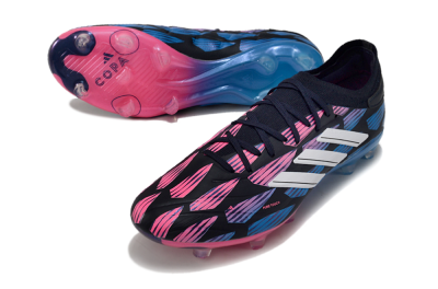 Adidas Copa Pure 2 FG Low-Tops Football Boots - Black/Pink/Blue