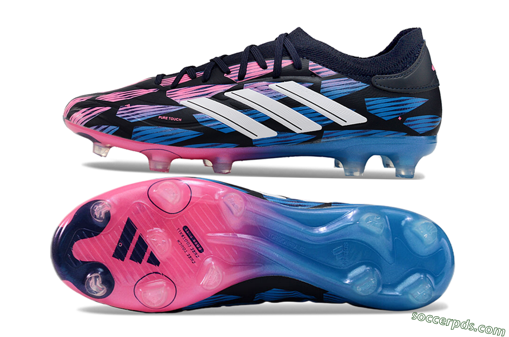 Adidas Copa Pure 2 FG Low-Tops Football Boots - Black/Pink/Blue 0