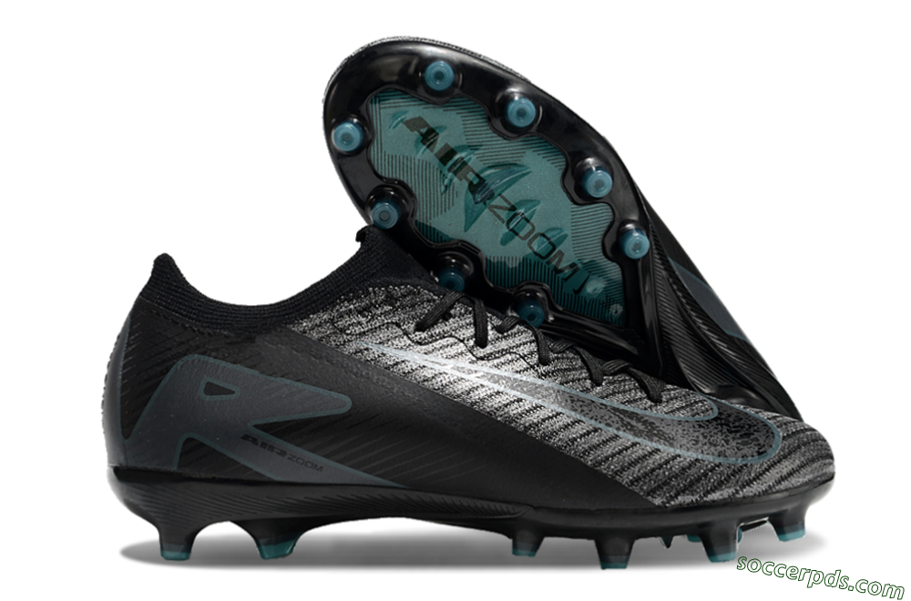 Nike Air Zoom Mercurial Vapor 16 Elite AG Low-Tops Football Boots - Black/Grey/Blue 1