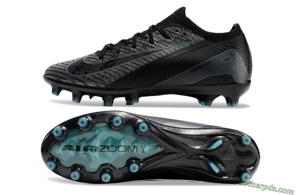 Nike Air Zoom Mercurial Vapor 16 Elite AG Low-Tops Football Boots - Black/Grey/Blue 0