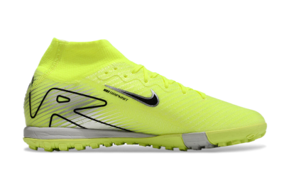 Nike Air Zoom Mercurial Superfly 10 Elite TF High-Tops Football Shoes - Yellow/Silver/Black