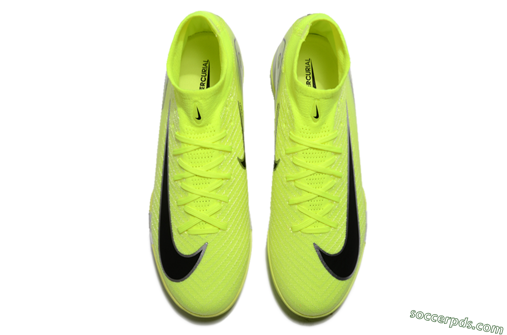 Nike Air Zoom Mercurial Superfly 10 Elite TF High-Tops Football Shoes - Yellow/Silver/Black 7