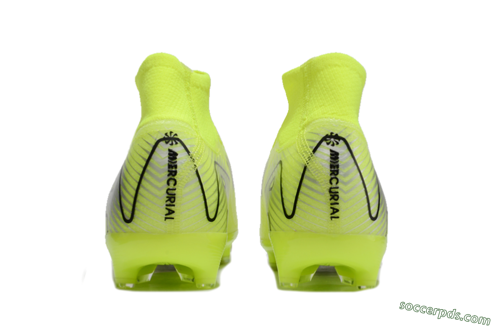 Nike Air Zoom Mercurial Superfly 10 Elite AG High-Tops Football Boots - Yellow/Silver/Black 4