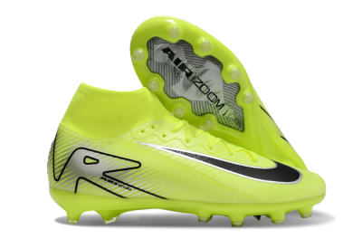 Nike Air Zoom Mercurial Superfly 10 Elite AG High-Tops Football Boots - Yellow/Silver/Black