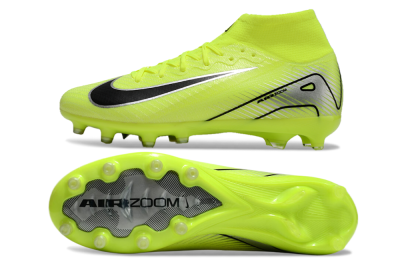 Nike Air Zoom Mercurial Superfly 10 Elite AG High-Tops Football Boots - Yellow/Silver/Black