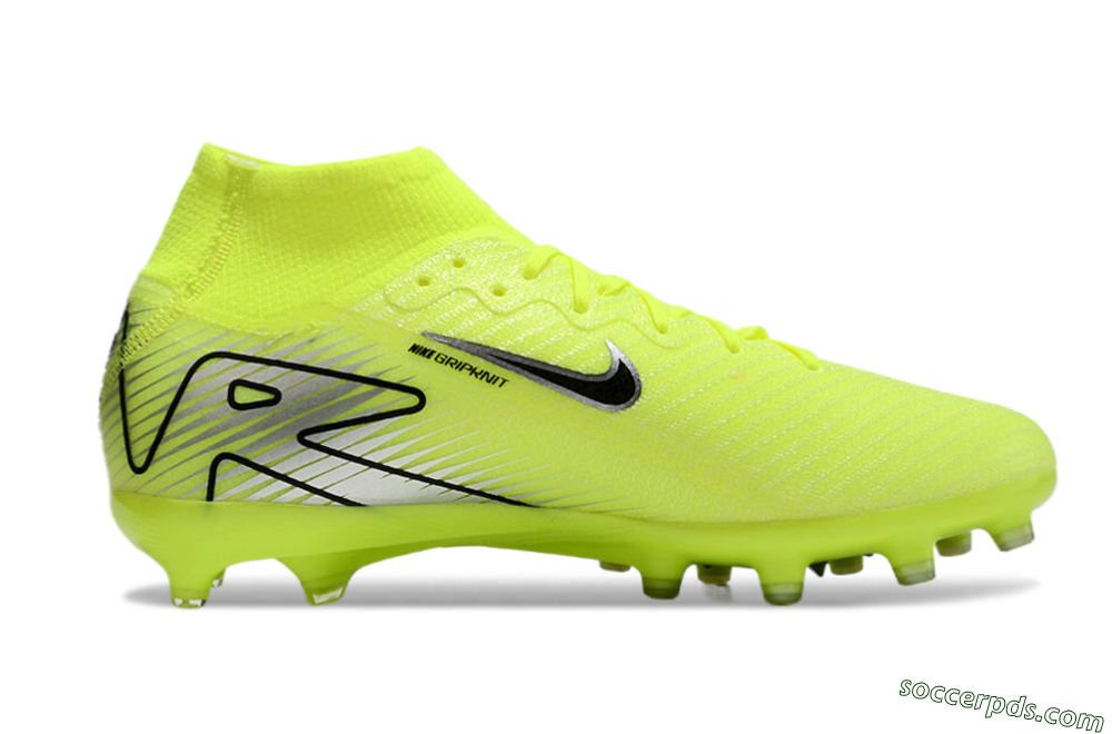 Nike Air Zoom Mercurial Superfly 10 Elite AG High-Tops Football Boots - Yellow/Silver/Black 6