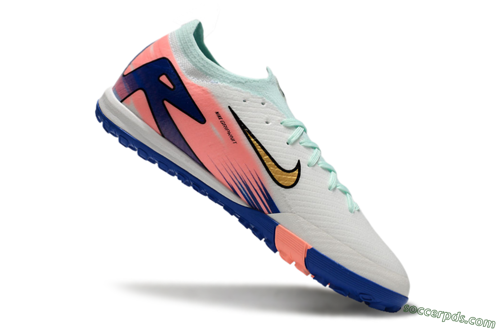 Nike Air Zoom Mercurial Vapor 16 Elite TF Low-Tops Football Shoes - Jade/Pink/Blue 4