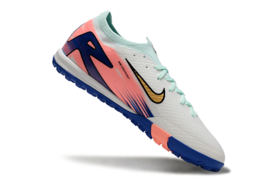 Nike Air Zoom Mercurial Vapor 16 Elite TF Low-Tops Football Shoes - Jade/Pink/Blue