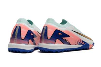 Nike Air Zoom Mercurial Vapor 16 Elite TF Low-Tops Football Shoes - Jade/Pink/Blue