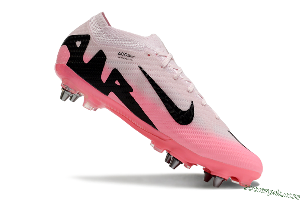 Nike Air Zoom Mercurial Vapor 15 Elite SG Low-Tops Football Boots - Pink/Black 5