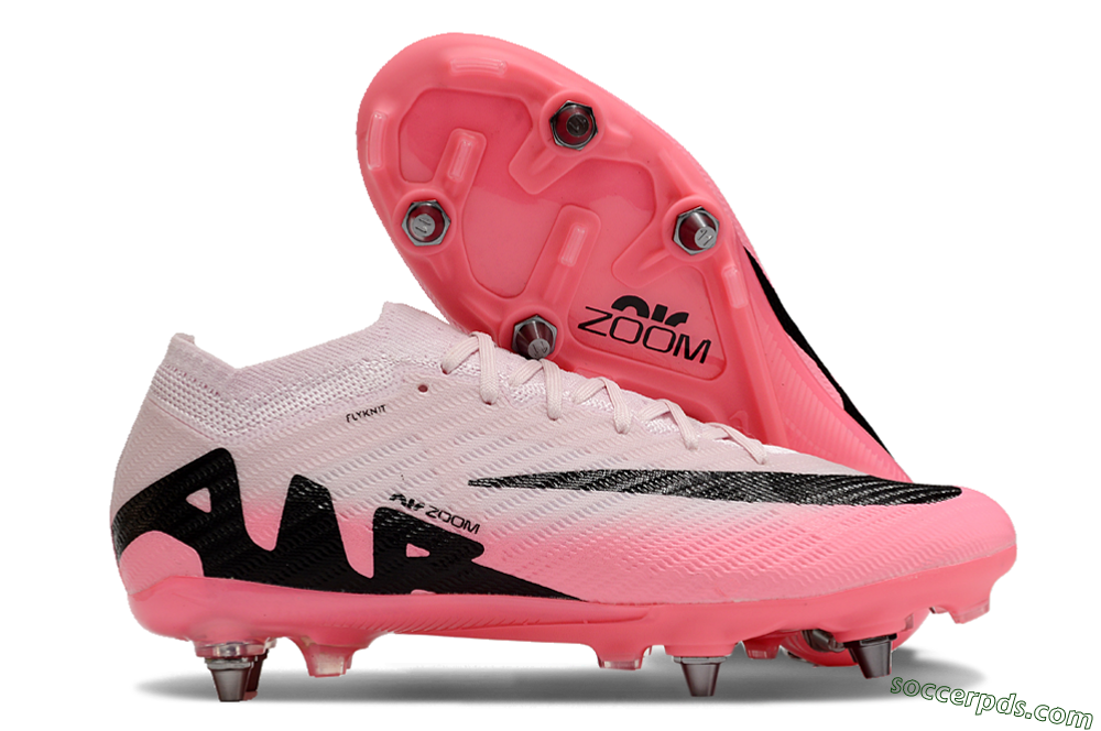 Nike Air Zoom Mercurial Vapor 15 Elite SG Low-Tops Football Boots - Pink/Black 1