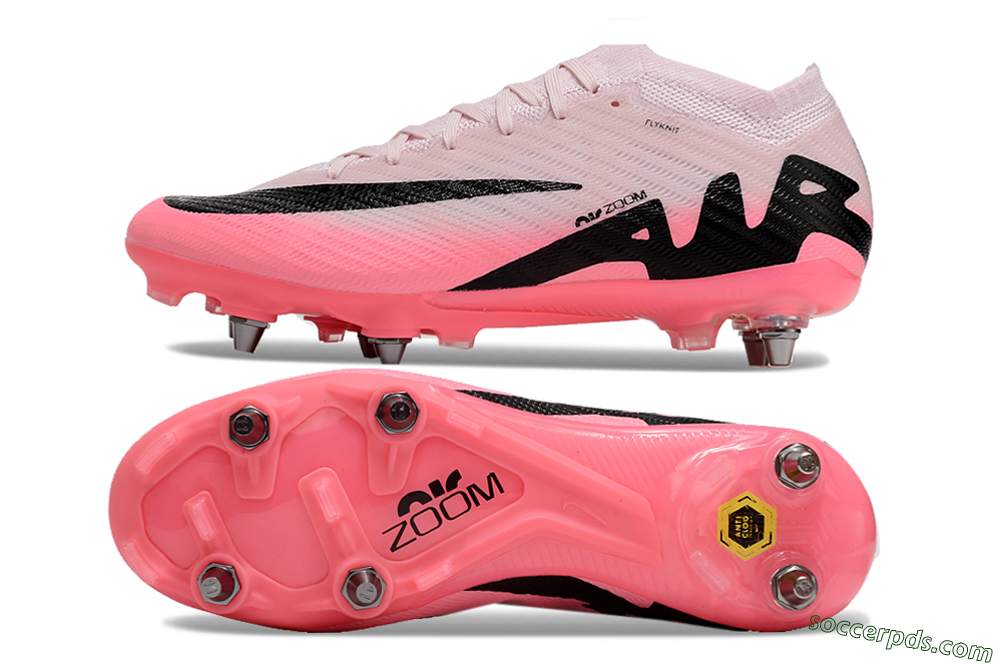 Nike Air Zoom Mercurial Vapor 15 Elite SG Low-Tops Football Boots - Pink/Black 0