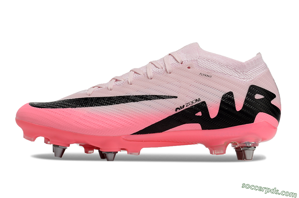 Nike Air Zoom Mercurial Vapor 15 Elite SG Low-Tops Football Boots - Pink/Black 2