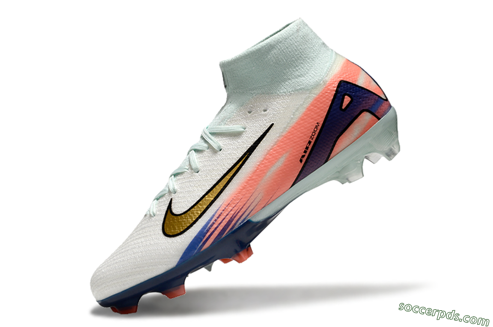 Nike Air Zoom Mercurial Superfly10 Elite FG High-Tops Football Boots - Jade/Pink/Blue 5
