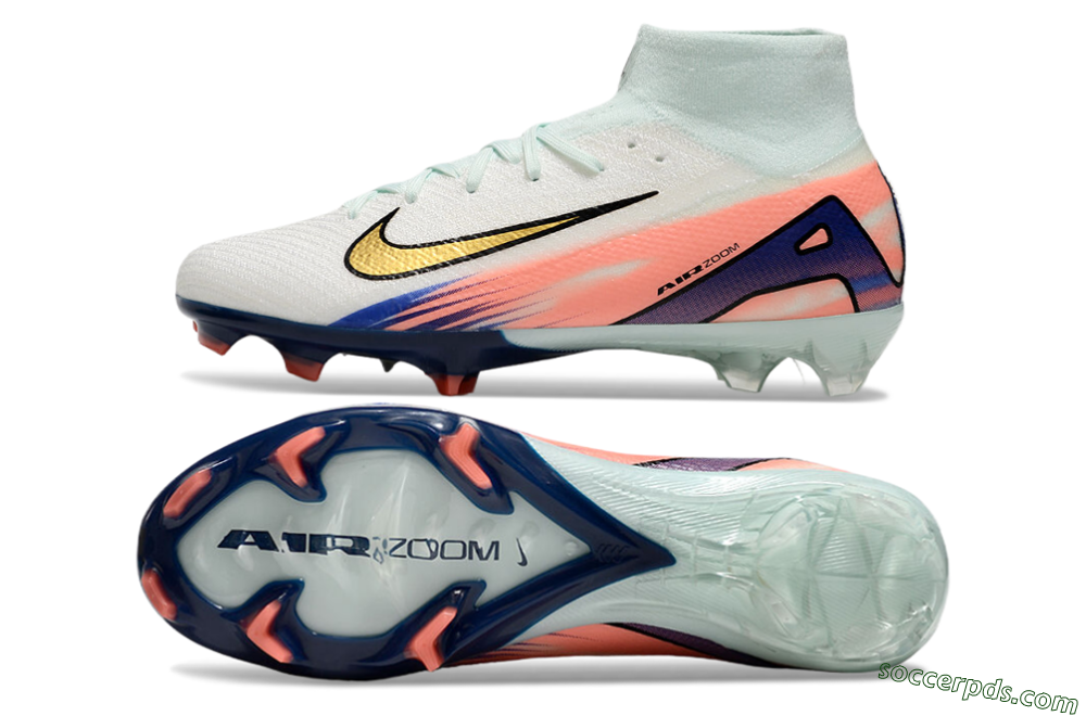 Nike Air Zoom Mercurial Superfly10 Elite FG High-Tops Football Boots - Jade/Pink/Blue 0