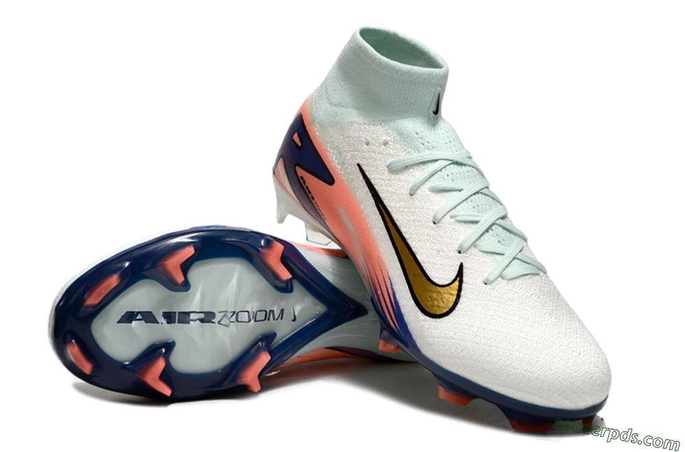 Nike Air Zoom Mercurial Superfly10 Elite FG High-Tops Football Boots - Jade/Pink/Blue 3