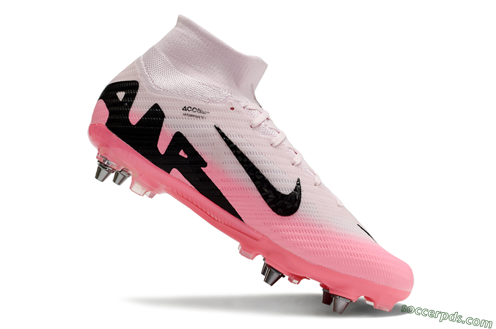 Nike Air Zoom Mercurial Superfly 9 Elite SG High-Tops Football Boots - Pink/Black 5