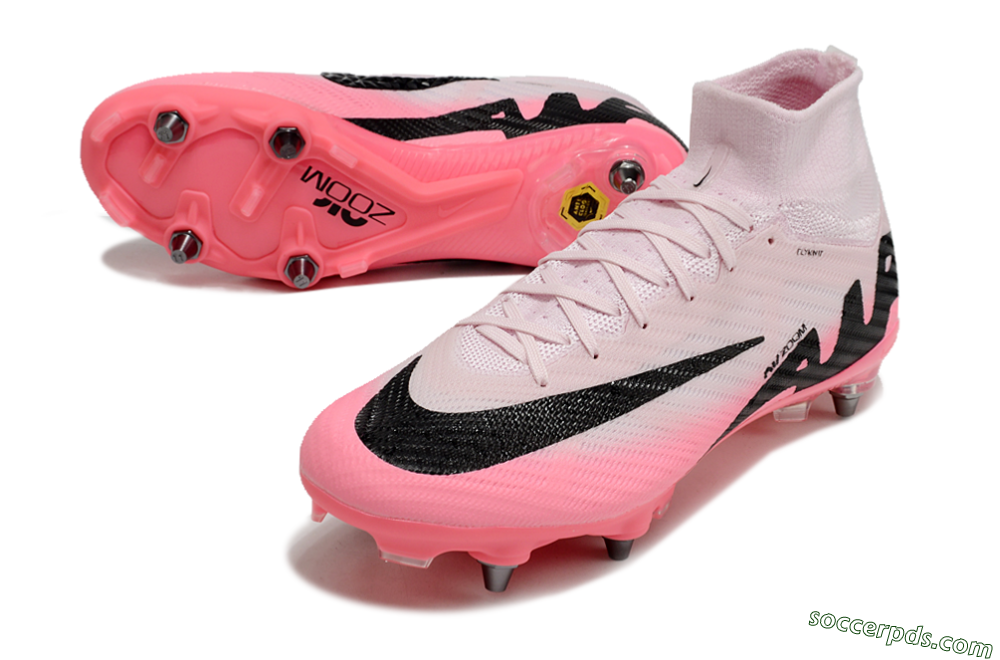 Nike Air Zoom Mercurial Superfly 9 Elite SG High-Tops Football Boots - Pink/Black 3