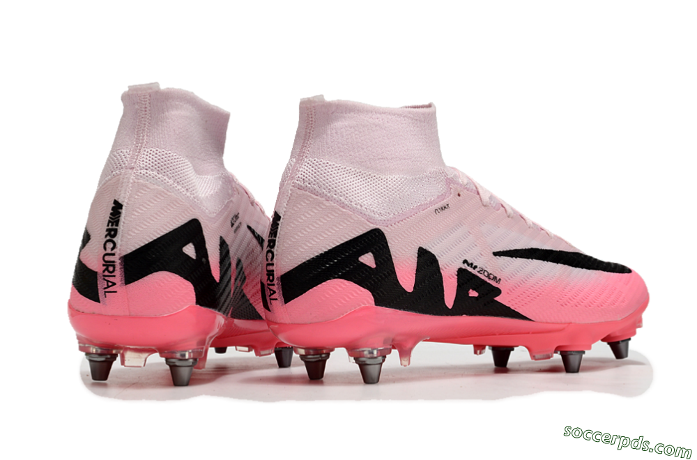 Nike Air Zoom Mercurial Superfly 9 Elite SG High-Tops Football Boots - Pink/Black 7