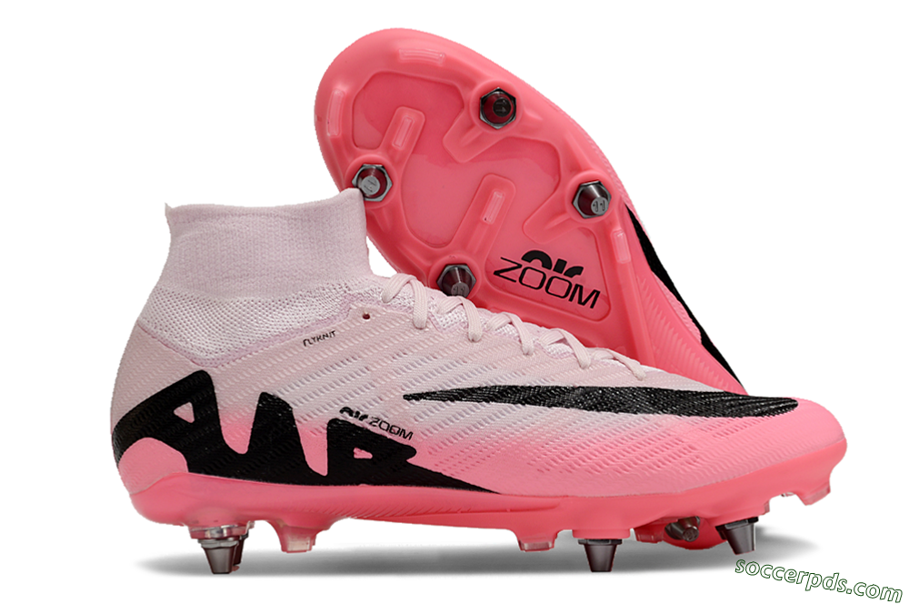 Nike Air Zoom Mercurial Superfly 9 Elite SG High-Tops Football Boots - Pink/Black 1