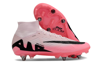 Nike Air Zoom Mercurial Superfly 9 Elite SG High-Tops Football Boots - Pink/Black