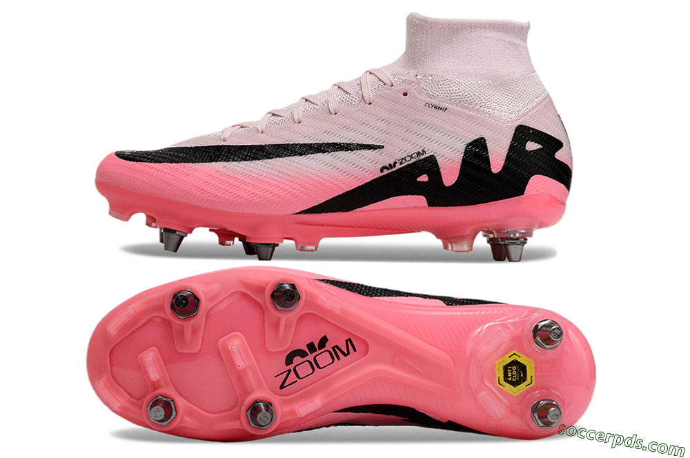 Nike Air Zoom Mercurial Superfly 9 Elite SG High-Tops Football Boots - Pink/Black 0