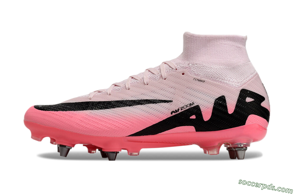 Nike Air Zoom Mercurial Superfly 9 Elite SG High-Tops Football Boots - Pink/Black 2