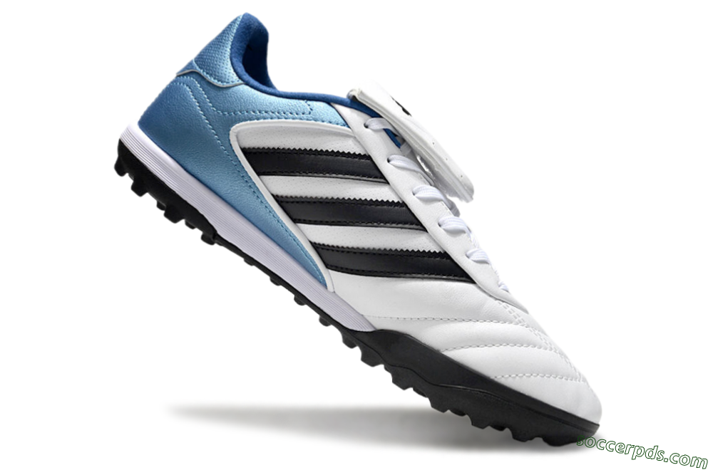 Adidas Copa Gloro 2 TF Low-Tops Football Shoes - White/Black/Blue 4