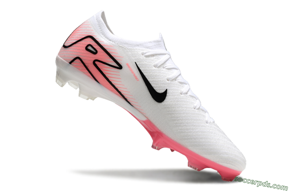 Nike Air Zoom Mercurial Vapor 16 Elite FG Low-Tops Football Boots - White/Pink/Black 4