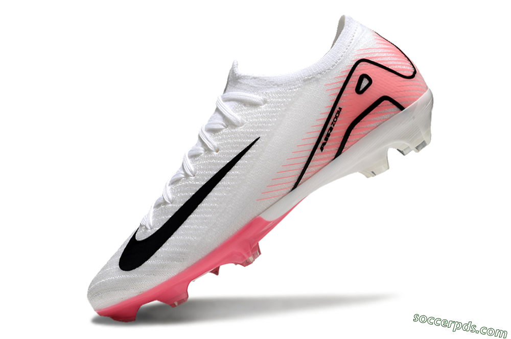 Nike Air Zoom Mercurial Vapor 16 Elite FG Low-Tops Football Boots - White/Pink/Black 5