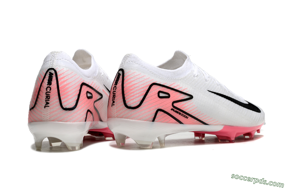 Nike Air Zoom Mercurial Vapor 16 Elite FG Low-Tops Football Boots - White/Pink/Black 6