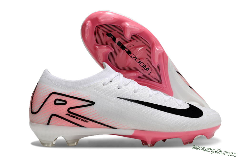 Nike Air Zoom Mercurial Vapor 16 Elite FG Low-Tops Football Boots - White/Pink/Black 1