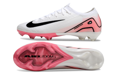 Nike Air Zoom Mercurial Vapor 16 Elite FG Low-Tops Football Boots - White/Pink/Black