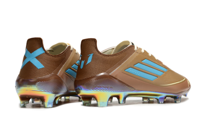 Adidas F50 Elite FG Low-Tops Football Boots - Brown/White/Gold