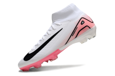 Nike Air Zoom Mercurial Superfly10 Elite FG High-Tops Football Boots - White/Pink/Black